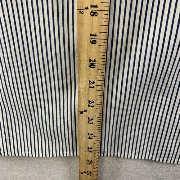 Van Huesen Womens Striped Top Sz XXL Bell Sleeve Tie New England Coastal Preppy - Picture 5 of 10